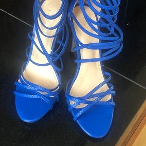 Electric Blue High Heels